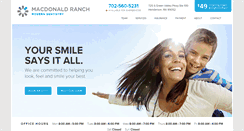 Desktop Screenshot of macdonaldranchmoderndentistry.com